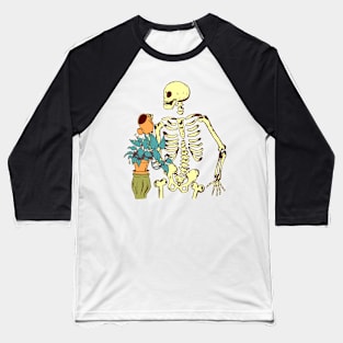 Plants Skeleton Baseball T-Shirt